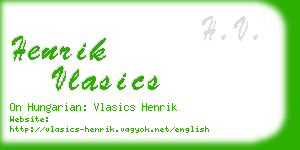 henrik vlasics business card